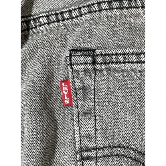 Levis 501 93 Jeans Mens 30x32 Gray Levi's Premium Button Fly Denim Straight Leg - Picture 7 of 12